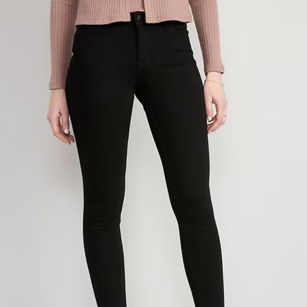 NWT Old Navy Mid-Rise Rockstar Super-Skinny Jeans - Picture 1 of 10